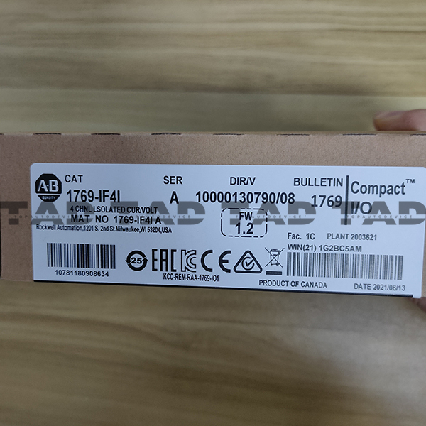 Allen-Bradley 1769-IF4I CompactLogix 4 Pt A/I C and V Iso Module