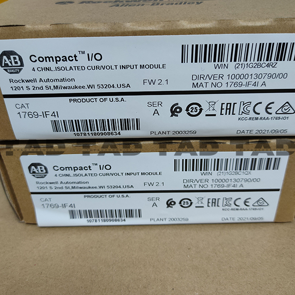 Allen-Bradley 1769-IF4I CompactLogix 4 Pt A/I C and V Iso Module