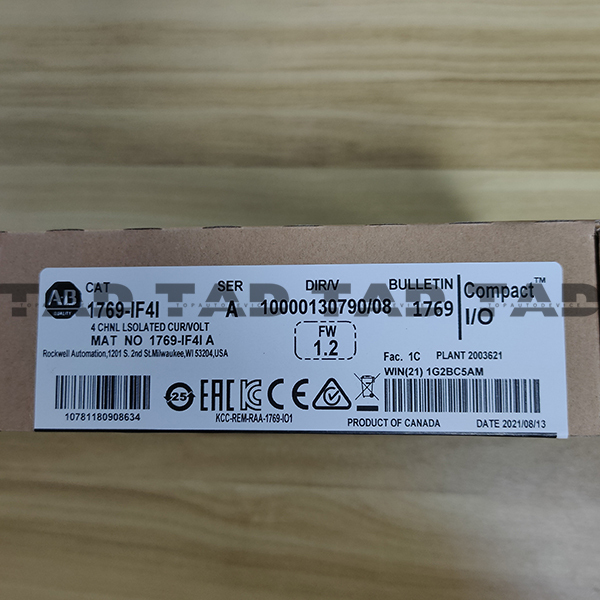 Allen-Bradley 1769-IF4I CompactLogix 4 Pt A/I C and V Iso Module