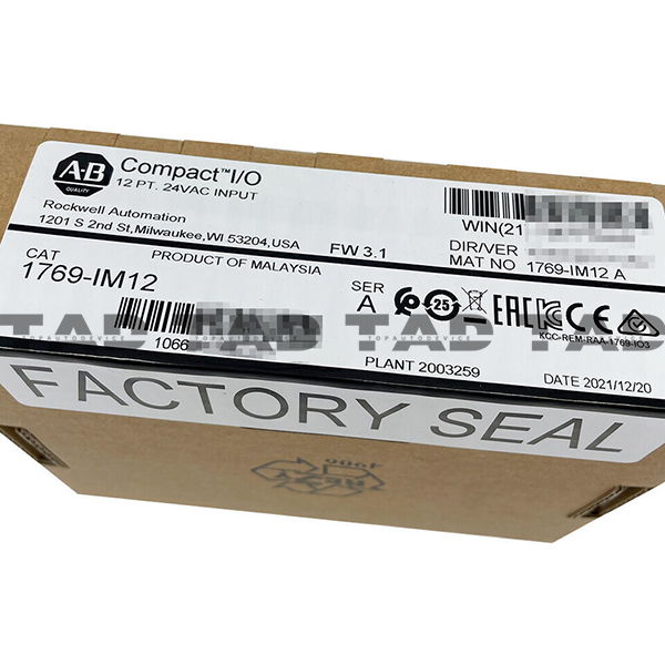 Allen-Bradley 1769-IM12 CompactLogix 12 Pt 240VAC D/I Module