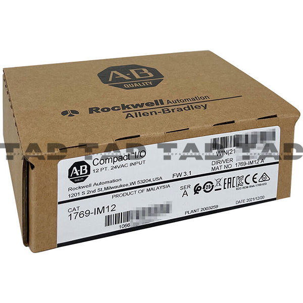 Allen-Bradley 1769-IM12 CompactLogix 12 Pt 240VAC D/I Module