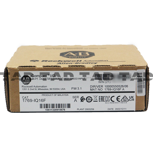 Allen-Bradley 1769-IQ16F CompactLogix 16 Pt 24VDC Fast D/I Module