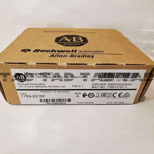 Allen-Bradley 1769-IQ16F CompactLogix 16 Pt 24VDC Fast D/I Module