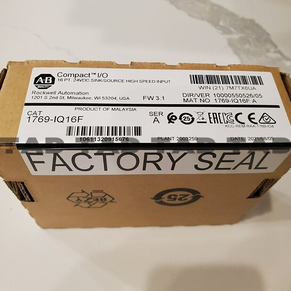 Allen-Bradley 1769-IQ16F CompactLogix 16 Pt 24VDC Fast D/I Module