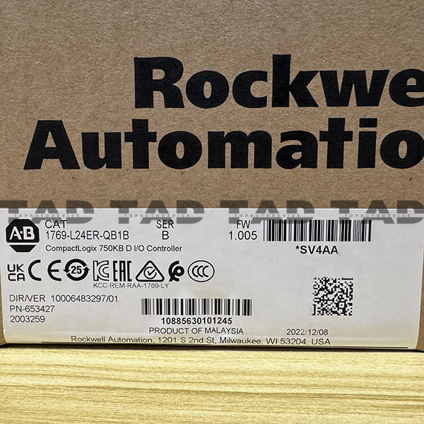 Allen-Bradley 1769-L24ER-QB1B CompactLogix 750KB DI/O Controller