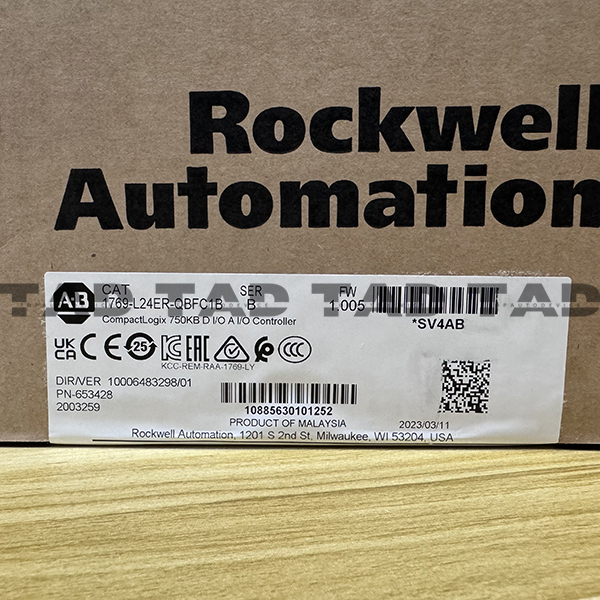 Allen-Bradley 1769-L24ER-QBFC1B CompactLogix 750KB DI/O AI/O Controller