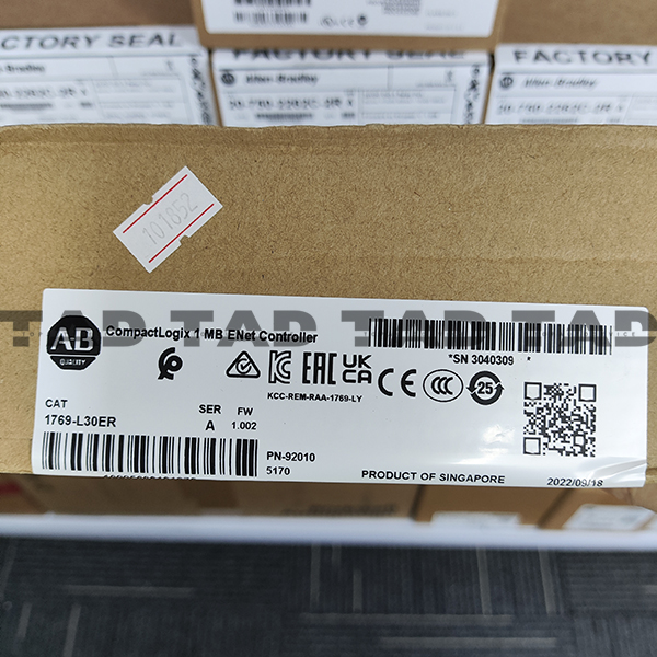 Allen-Bradley 1769-L30ER CompactLogix 1 MB ENet Controller
