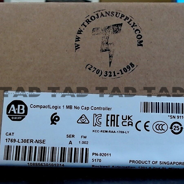 Allen-Bradley 1769-L30ER-NSE CompactLogix 1 MB No Cap Controller