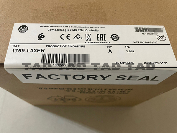 Allen-Bradley 1769-L33ER CompactLogix 2 MB ENet Controller