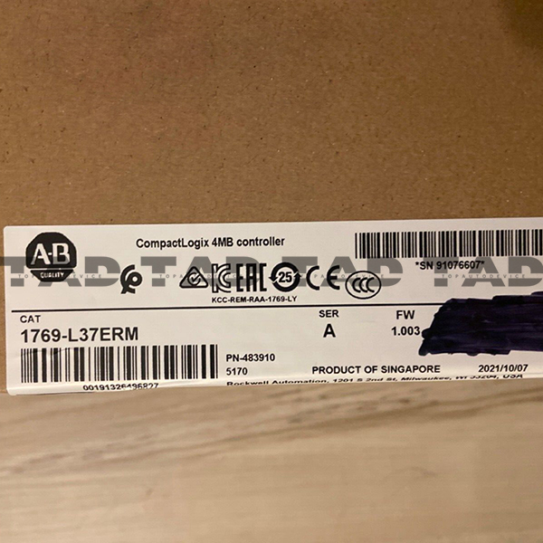 Allen-Bradley 1769-L37ERM CompactLogix 4MB controller