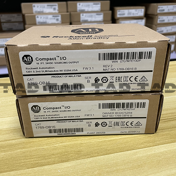 Allen-Bradley 1769-OB16 CompactLogix 16 Pt 24VDC D/O Module