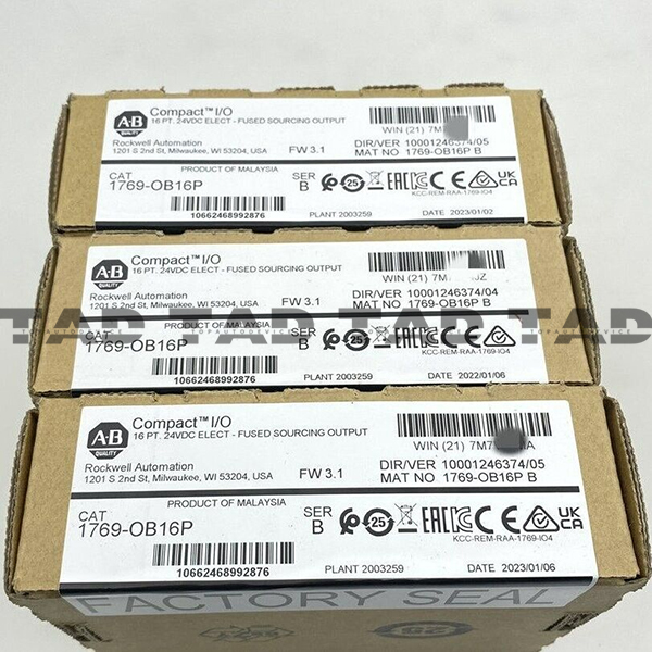 Allen-Bradley 1769-OB16P CompactLogix 16 Pt 24VDC Prot D/O Module