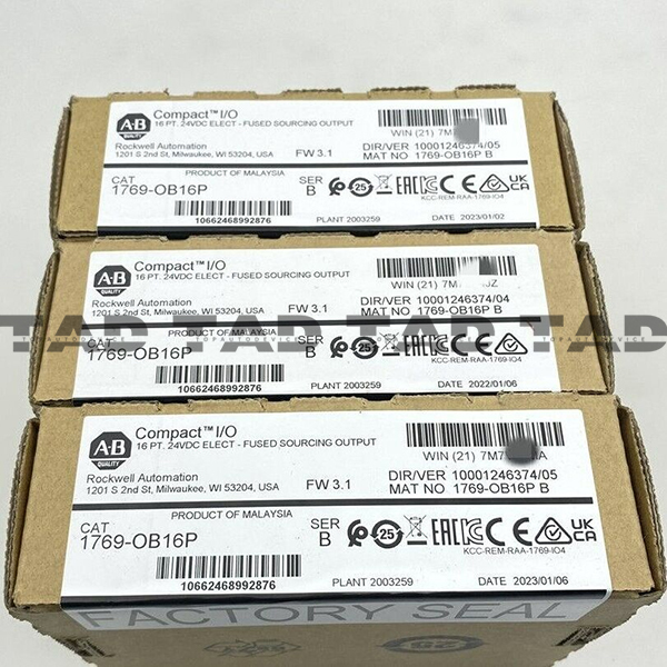 Allen-Bradley 1769-OB16P CompactLogix 16 Pt 24VDC Prot D/O Module