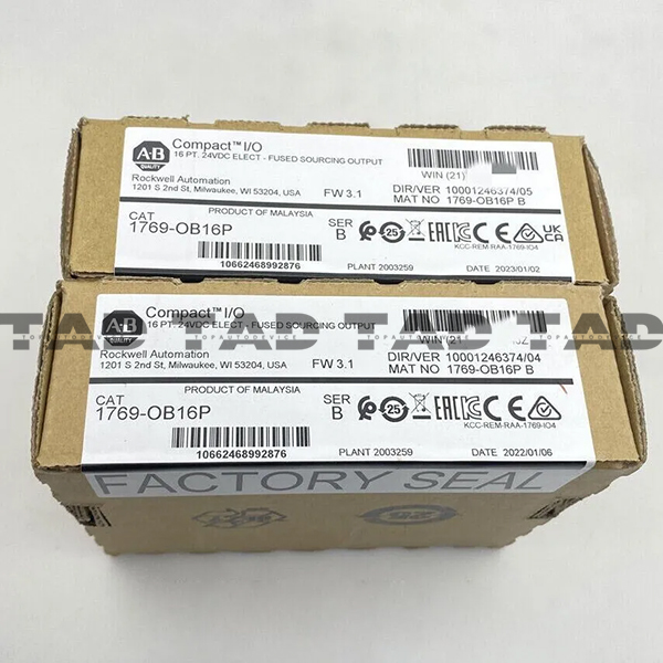 Allen-Bradley 1769-OB16P CompactLogix 16 Pt 24VDC Prot D/O Module