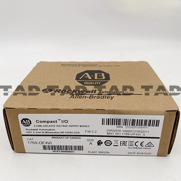 Allen-Bradley 1769-OF4VI CompactLogix 4 Pt A/O VoltageModule