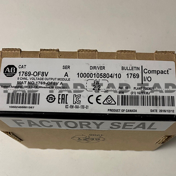 Allen-Bradley 1769-OF8V CompactLogix 8 Pt A/O Voltage Module