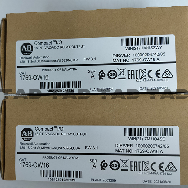 Allen-Bradley 1769-OW16 CompactLogix 16 Pt D/O Relay Module