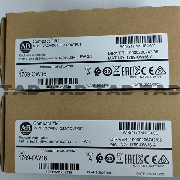 Allen-Bradley 1769-OW16 CompactLogix 16 Pt D/O Relay Module