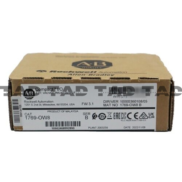 Allen-Bradley 1769-OW8 CompactLogix 8 Pt D/O Relay Module