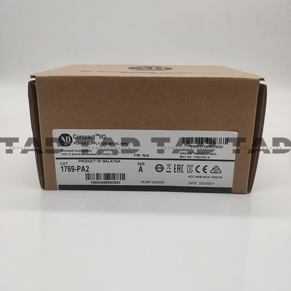 Allen-Bradley 1769-PA2 CompactLogix AC 2A/0.8A Power Supply