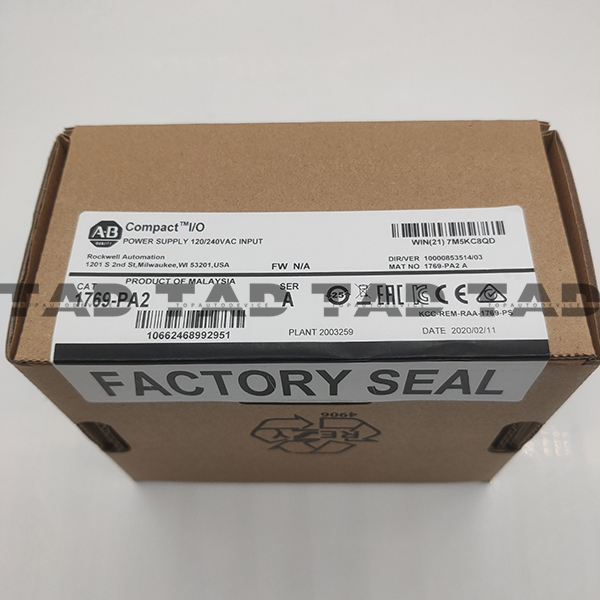 Allen-Bradley 1769-PA2 CompactLogix AC 2A/0.8A Power Supply