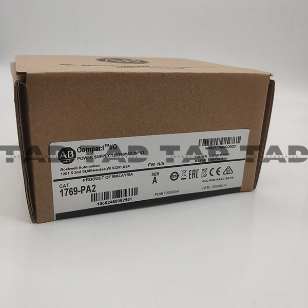 Allen-Bradley 1769-PA2 CompactLogix AC 2A/0.8A Power Supply