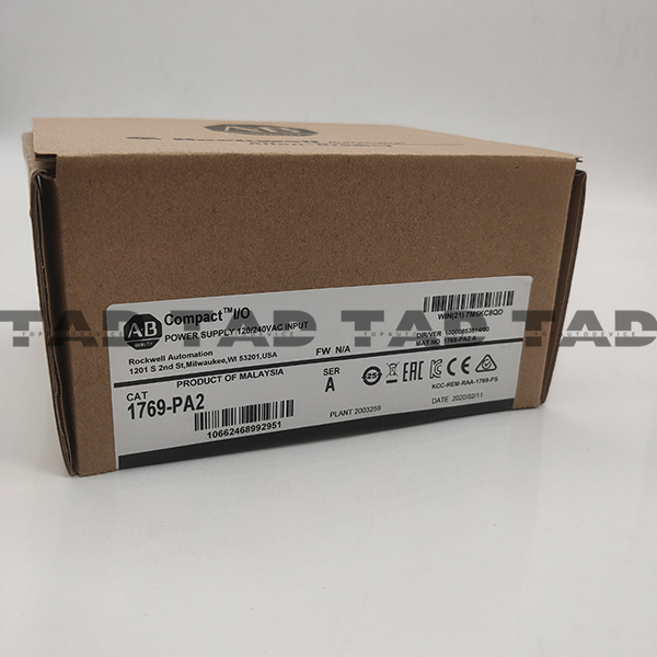 Allen-Bradley 1769-PA2 CompactLogix AC 2A/0.8A Power Supply