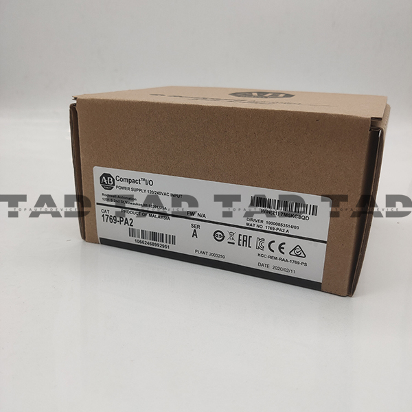 Allen-Bradley 1769-PA2 CompactLogix AC 2A/0.8A Power Supply