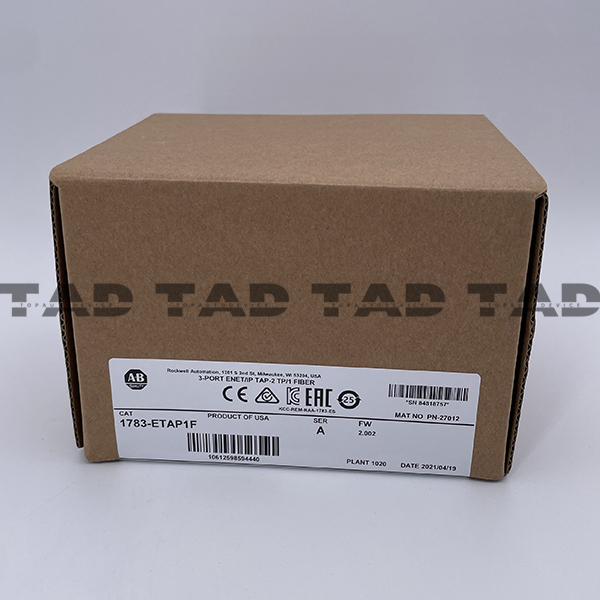 Allen-Bradley 1783-ETAP1F 3-PORT ENET/IP TAP - 2 TP/1 FIBER