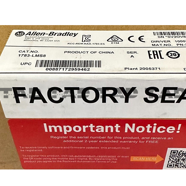 Allen-Bradley 1783-LMS8 Stratix2500 8Port Lightly Managed Switch