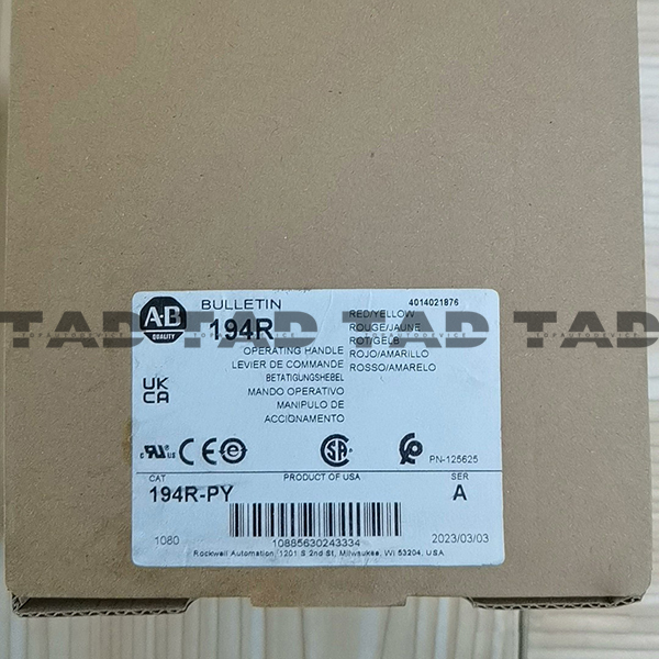 Allen-Bradley 194R-PY 194R 30-60 A Disconnect Switch Handle