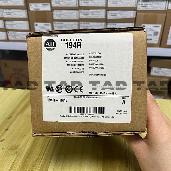 Allen Bradley 194R-HM4E 194R 100-400-625 A Operating Handle