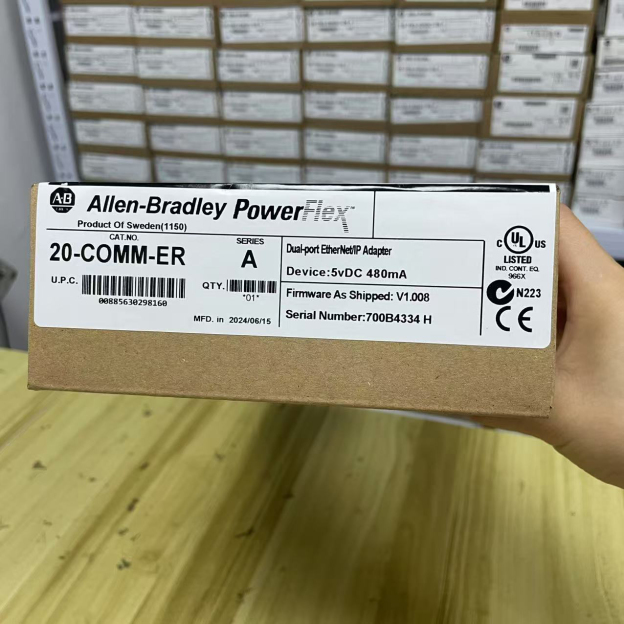 Allen-Bradley New 20-COMM-ER EtherNet Adapter Module Free Shipping