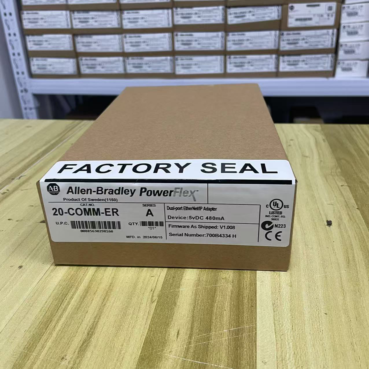 Allen-Bradley New 20-COMM-ER EtherNet Adapter Module Free Shipping