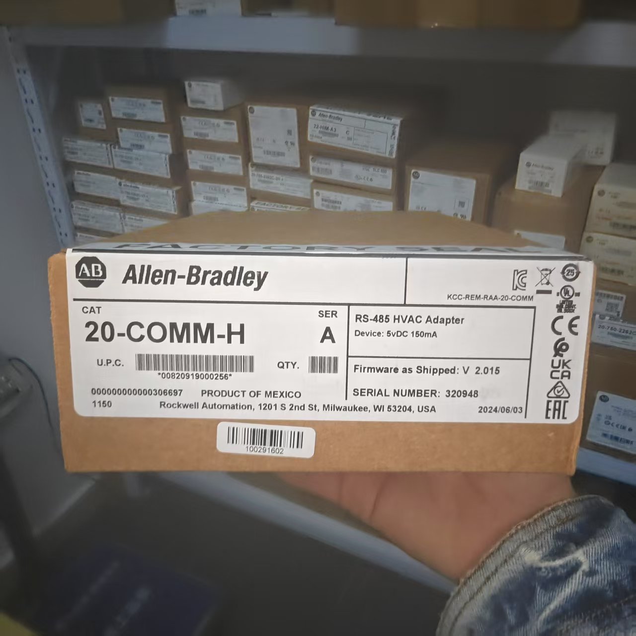 Allen Bradley 20-COMM-H Communication Adapter SER A 20COMMH Free Shipping