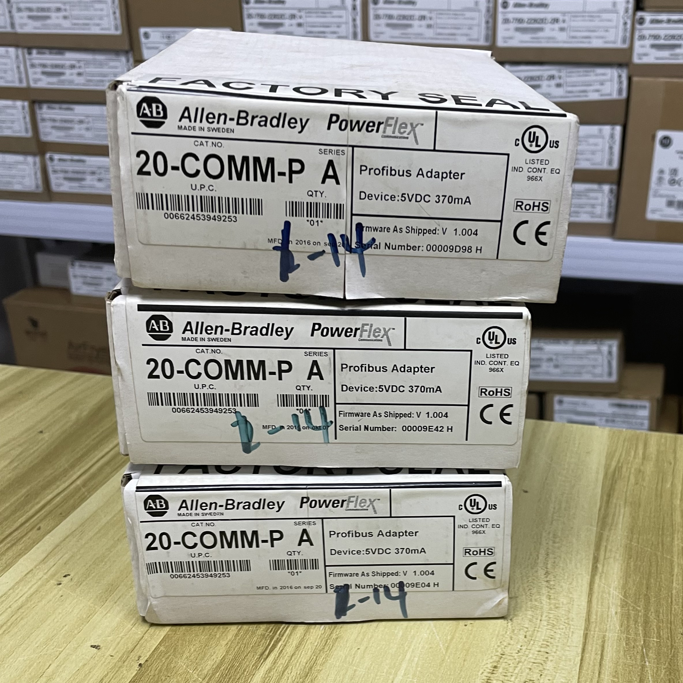 Allen Bradley 20-COMM-P Factory Sealed PowerFlex Profibus DP Communication Adapter 20COMMP