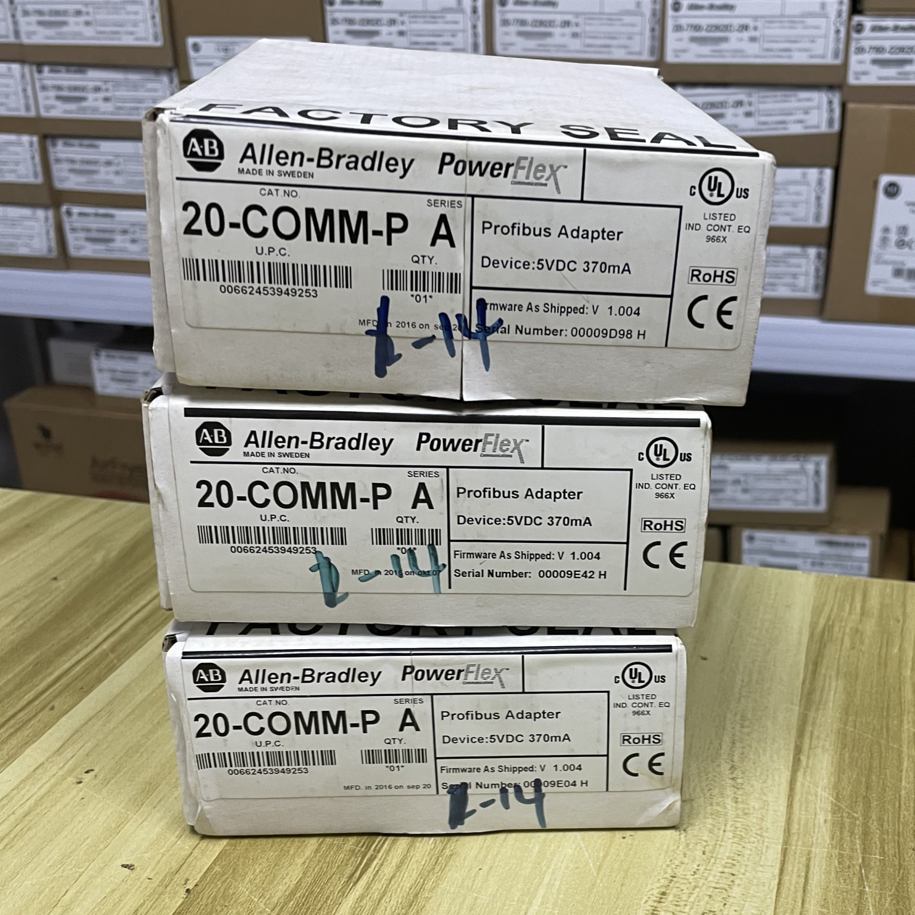 Allen Bradley 20-COMM-P Factory Sealed PowerFlex Profibus DP Communication Adapter 20COMMP