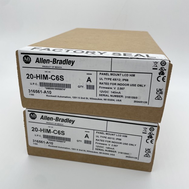 Allen Bradley 20-HIM-C6S Panel Mount LCD Motor Control 20HIMC6S Sealed