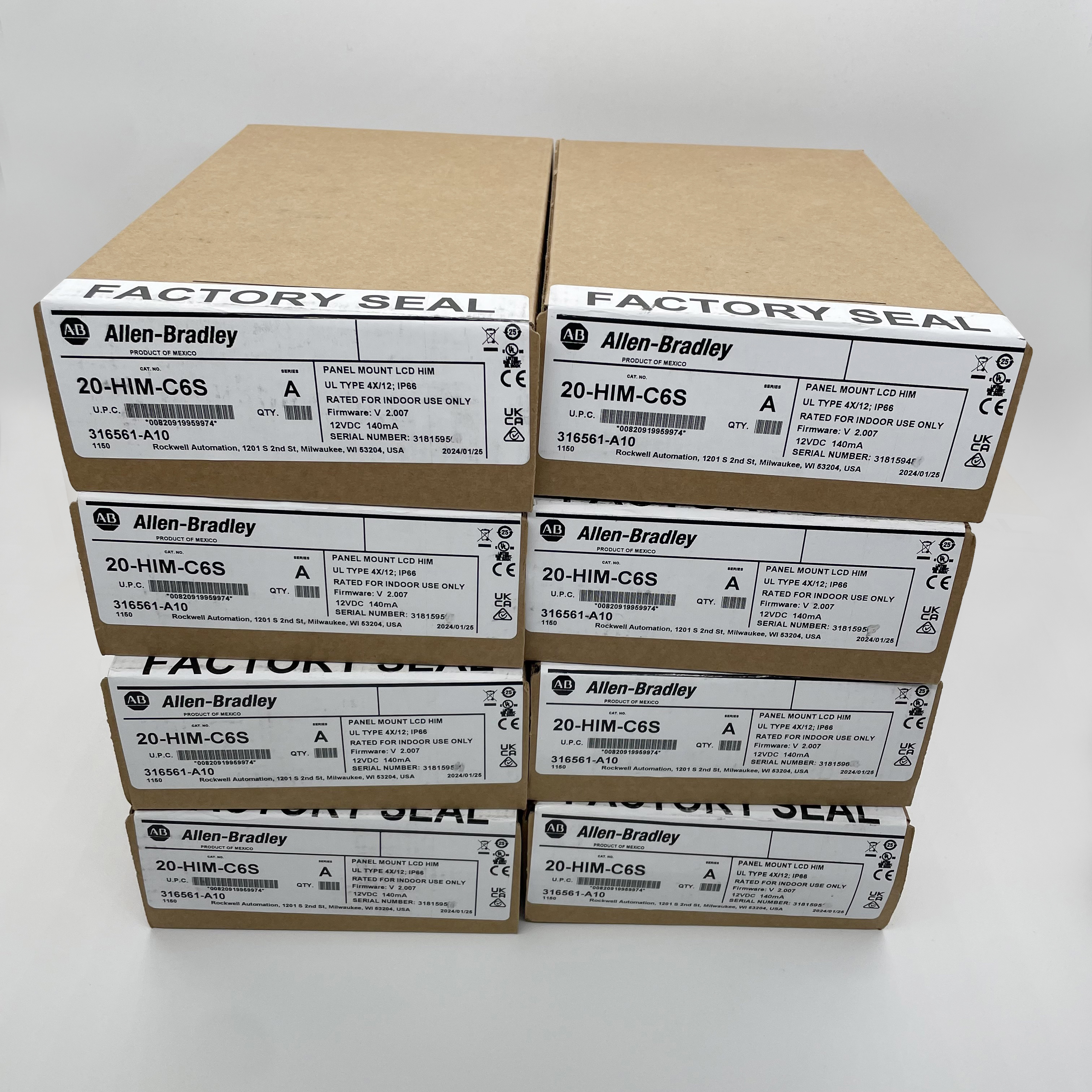 Allen Bradley 20-HIM-C6S Panel Mount LCD Motor Control 20HIMC6S Sealed