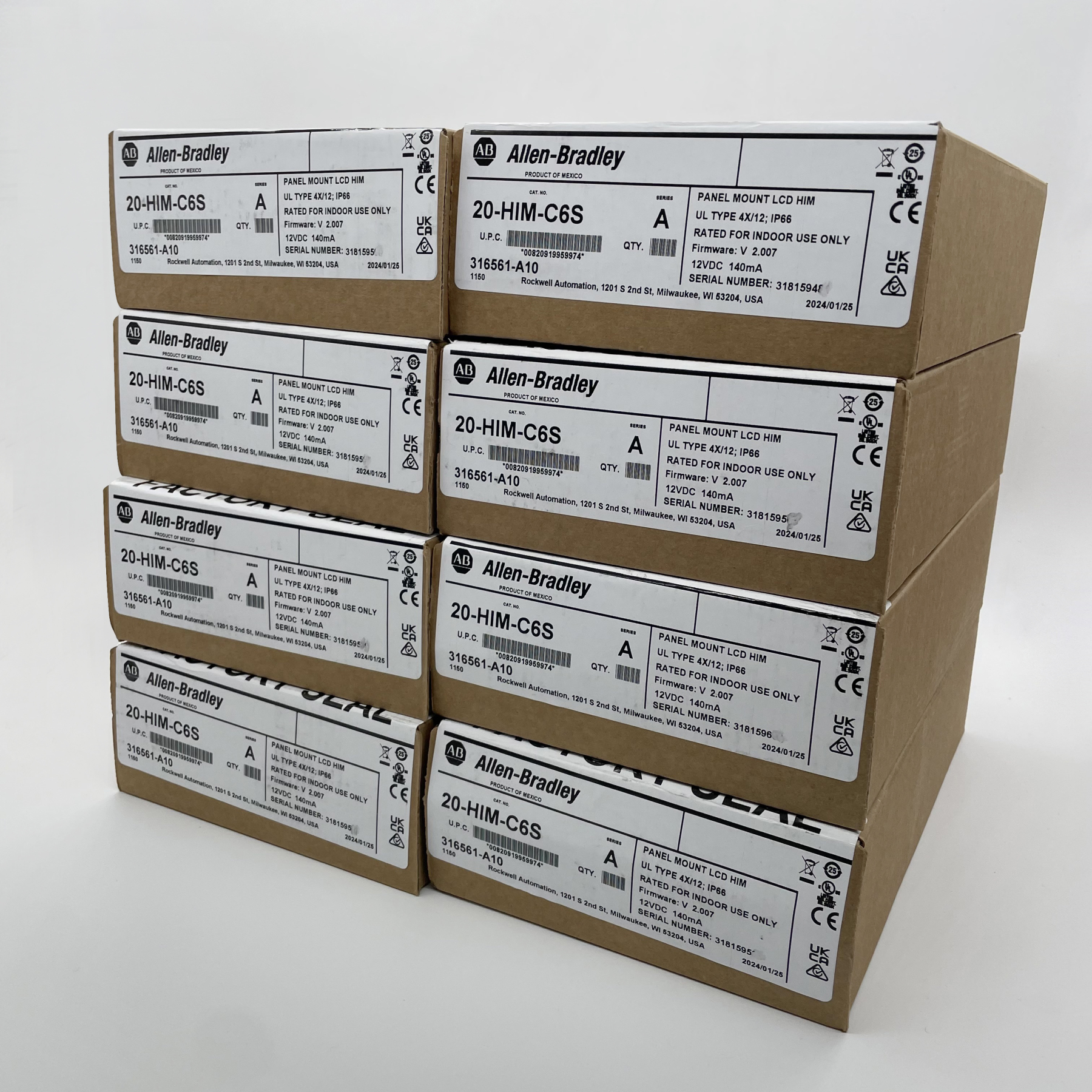 Allen Bradley 20-HIM-C6S Panel Mount LCD Motor Control 20HIMC6S Sealed