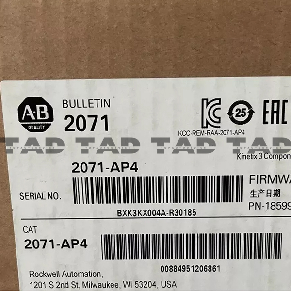 Allen-Bradley 2071-AP4 Kinetix 3 400W Component Servo Drive