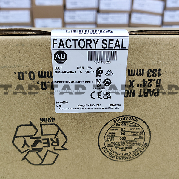 Allen-Bradley 2080-L50E-48QWB Best Selling Micro850 48 I/O ENet/IP Controller