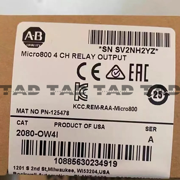 Allen-Bradley 2080-OW4I Micro800 4 Point Relay Output