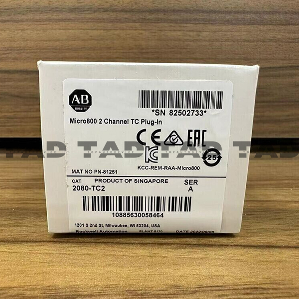 Allen-Bradley 2080-TC2 Micro800 2 Channel TC Plug-In