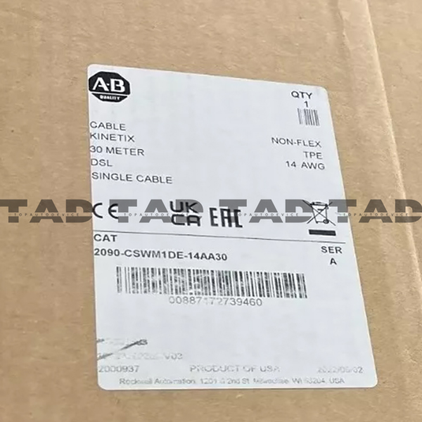 Allen-Bradley 2090-CSWM1DE-14AA30 Kinetix Cable Single DSL 2090 Series