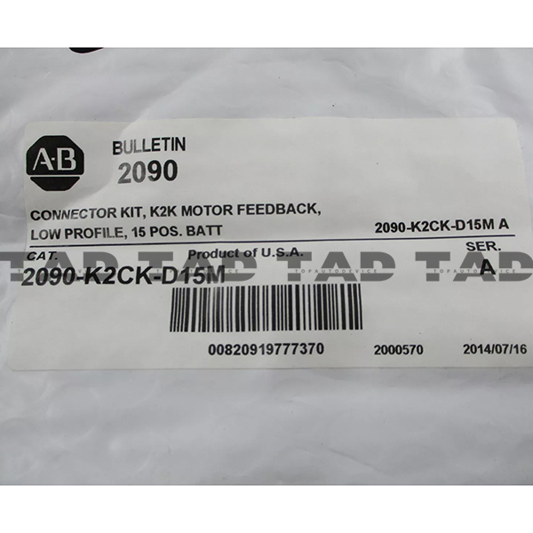 Allen-Bradley 2090-K2CK-D15M Kinetix 2000 Feedback Connector Kit