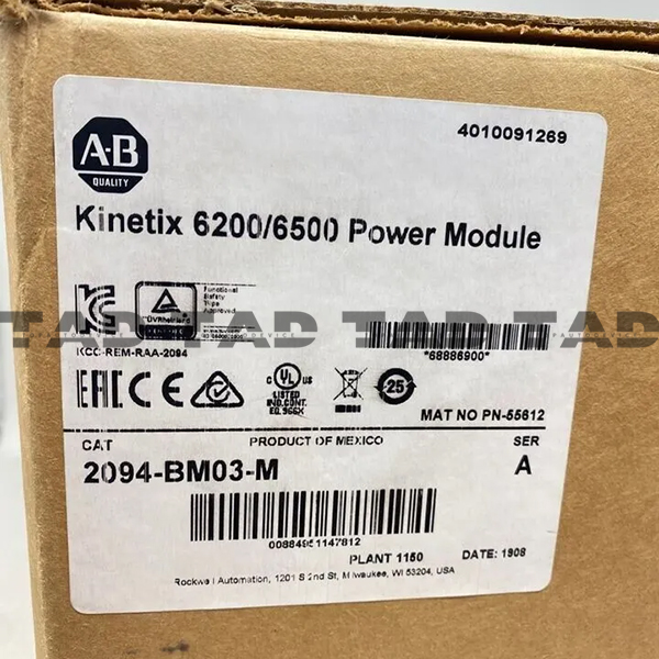 Allen-Bradley 2094-BM03-M Kinetix 6200/6500 Power Module