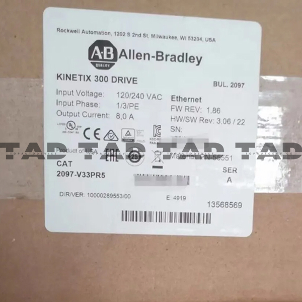 Allen-Bradley 2097-V33PR5 Kinetix 350 1.0kW Servo Drive