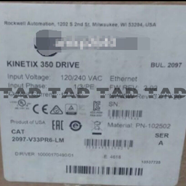 Allen-Bradley 2097-V33PR6-LM Kinetix 350 3.0kW Servo Drive