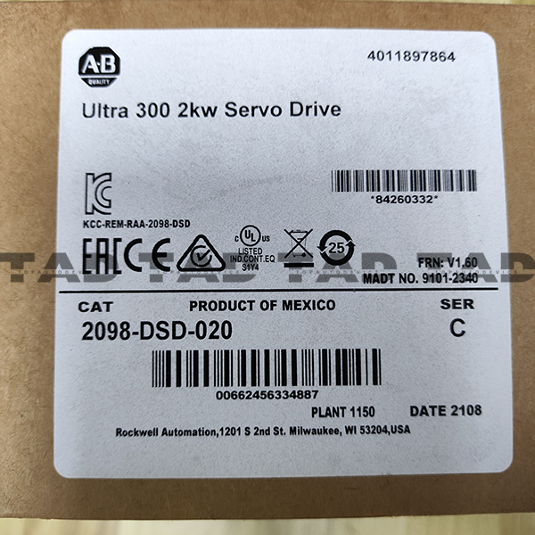 Allen-Bradley 2098-DSD-020 Ultra 3000 2kW Servo Drive